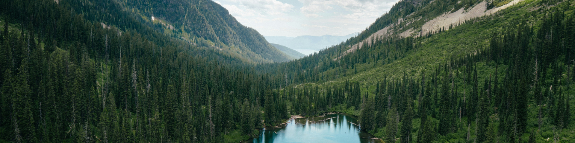 A scenic view of Glacier National Park